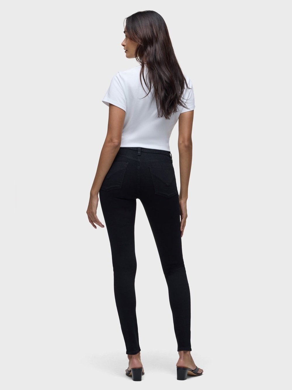 Hudson Nico blk Women Black super Skinny High-Rise Jeans size 28